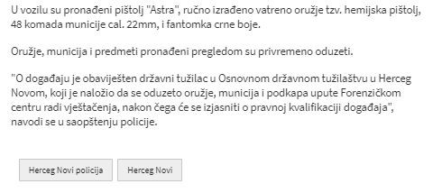 Montenegro-avmp/Herceg-Novi_-Policija-oduzela-oruzje-u-ilegalnom-posjedu_2