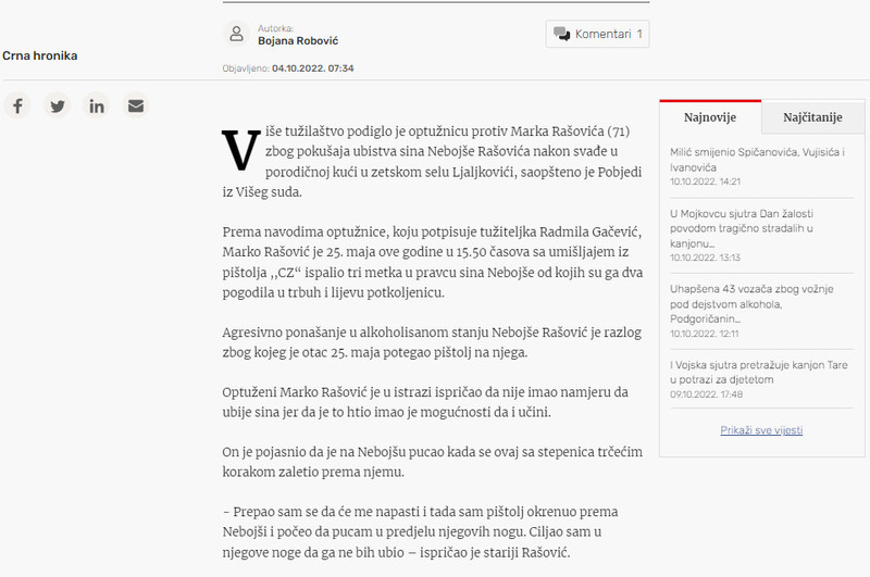 Montenegro-avmp/Iz-straha-pucao-na-pijanog-sina---Pobjeda