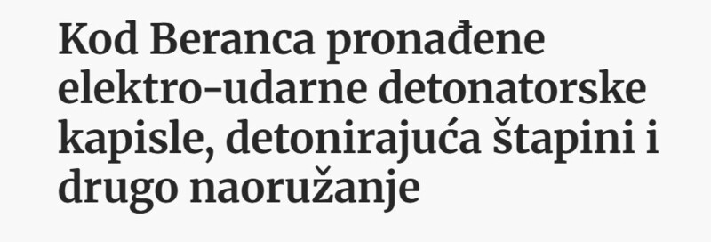 Montenegro-avmp/Kod-Beranca-pronadene-elektro-udarne-detonatorske-kapisle-detonirajuca-stapini-i-drugo-naoruzanje