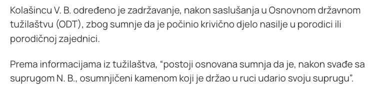 Montenegro-avmp/Kolasincu-zadrzavanje-zbog-sumnje-da-je-suprugu-udario-kamenom-pretresom-k