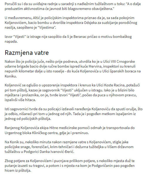 Montenegro-avmp/Koljenovic-pucao-na-policiju-ubijen-u-potjeri2