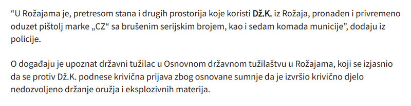 Montenegro-avmp/Kontrolisane-cetiri-osobe-na-sjeveru-Oduzeti-pistolji-municija-opijati_4