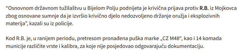 Montenegro-avmp/Kontrolisane-cetiri-osobe-na-sjeveru-Oduzeti-pistolji-municija-opijati_5