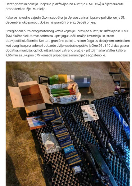 Montenegro-avmp/Na-GP-Debeli-brijeg-uhapsen-drzavljanin-Austrije-u-vozilu-kojim-je-upravlj_1