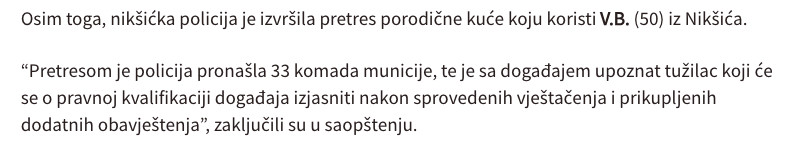 Montenegro-avmp/Niksic_-Pronadeno-oruzje-i-municija-kvalifikacija-djela-nakon-vjestacenja-_1