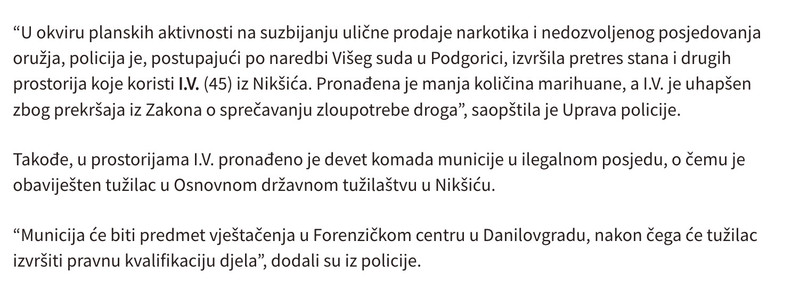 Montenegro-avmp/Niksic_-Uhapseno-vise-osoba-pretresi-na-nekoliko-lokacija-oduzeto-vozilo--_1