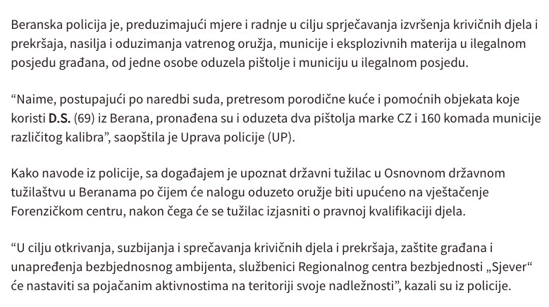 Montenegro-avmp/Od-Beranca-oduzeti-pistolji-i-municija---CdM