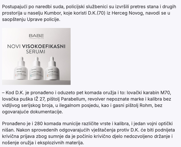 Montenegro-avmp/Od-Novljanina-oduzete-puske-pistolji-municija1