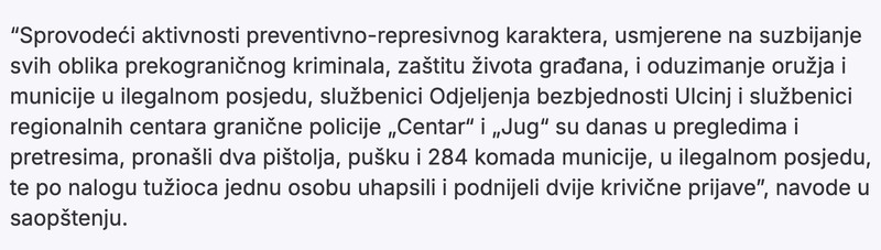 Montenegro-avmp/Od-drzavljana-Njemacke-i-SAD-oduzeti-pistolj-puska-i-preko-280-komada-muni_5