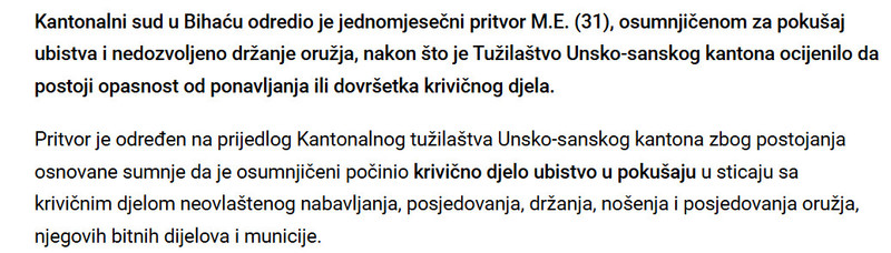 Montenegro-avmp/Odreden-pritvor-zbog-pokusaja-ubistva-u-Buzimu_1
