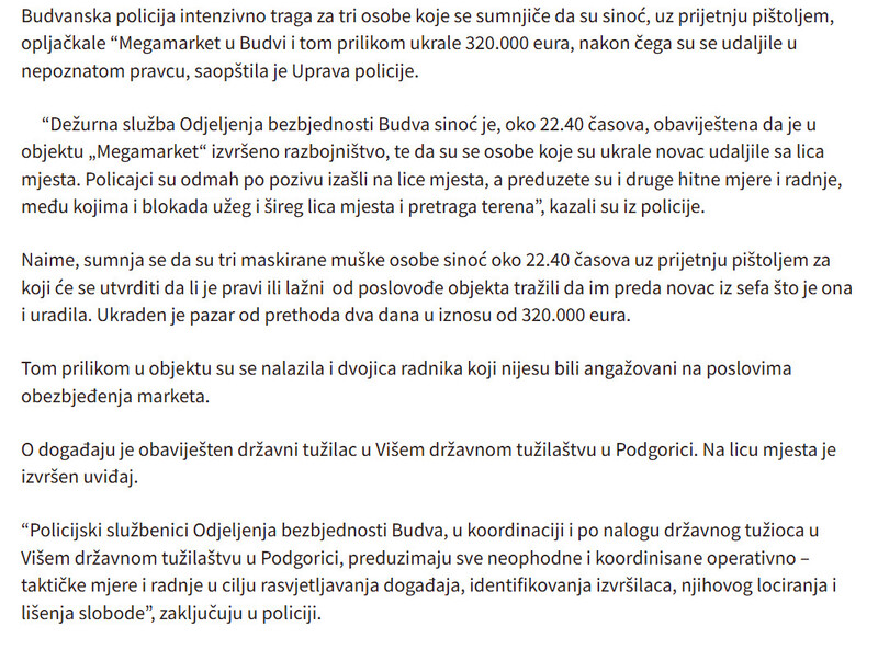 Montenegro-avmp/Opljackan-Megamarket-u-Budvi-Tri-osobe-osumnjicene-da-su-ukrale-320.000-eura_1