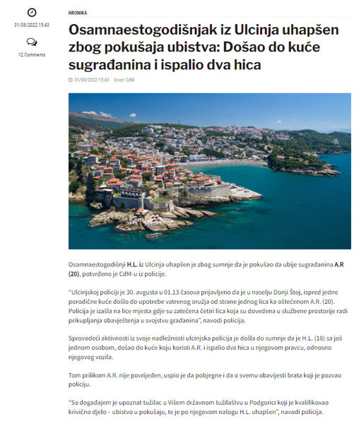 Montenegro-avmp/Osamnaestogodisnjak-iz-Ulcinja-uhapsen-zbog-pokusaja-ubistva_-Dosao-do-kuc