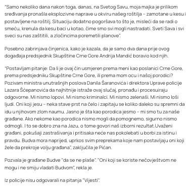 Montenegro-avmp/Pican_-Pronasli-smo-eksplozive-u-dvoristu-kuce-policija-da-hitno-istrazi-s_1