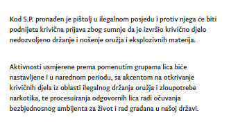 Montenegro-avmp/Pojacane-kontrole-i-pretresi-u-juznoj-regiji-drzave-pronadeno-oruzje-munic_4
