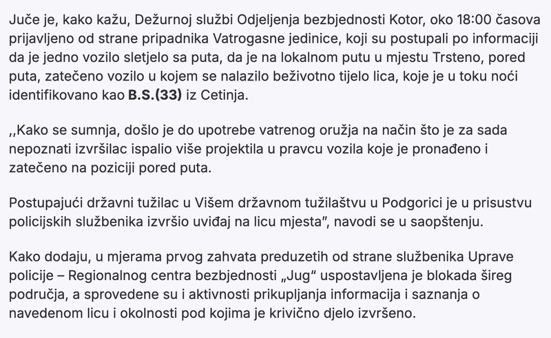 Montenegro-avmp/Policija-o-ubistvu-u-Kotoru_-Nepoznati-izvrsilac-ispalio-vise-projektila-u_1