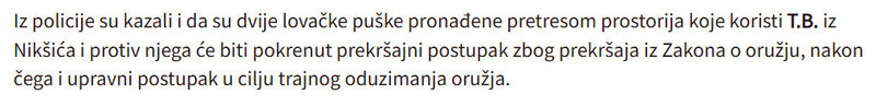 Montenegro-avmp/Policija-u-zapadnoj-regiji-oduzela-vozilo-tri-puske-pistolj-bajonet-preko-_5