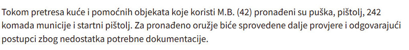 Montenegro-avmp/Policijska-akcija-U-pretresima-pronadeno-osam-komada-oruzja-municija-i-marihuana_2