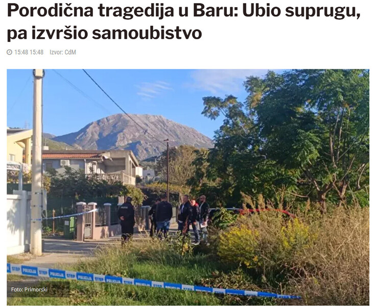 Montenegro-avmp/Porodicna-tragedija-u-Baru-Ubio-suprugu-pa-izvrsio-samoubistvo_1