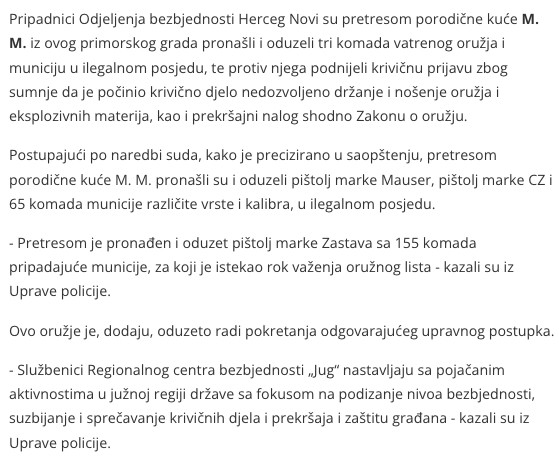 Montenegro-avmp/Pretres-u-Herceg-Novom_-Protiv-Novljanina-krivicna-i-prekrsajna-prijava-zb