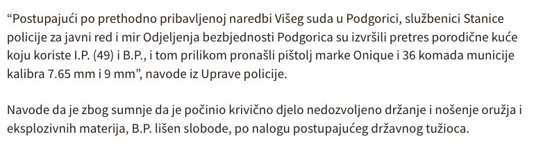 Montenegro-avmp/Pretresi-izvrseni-u-Podgorici-Tuzima-i-na-Cetinju_-Jedna-osoba-uhapsena-za_10