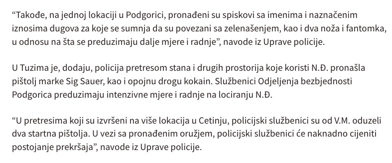 Montenegro-avmp/Pretresi-izvrseni-u-Podgorici-Tuzima-i-na-Cetinju_-Jedna-osoba-uhapsena-za_11