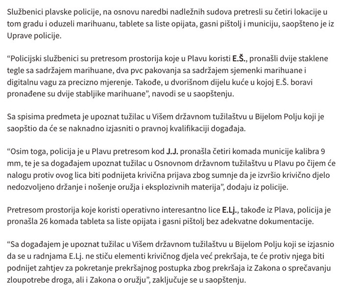 Montenegro-avmp/Pretresi-na-cetiri-lokacije-u-Plavu_-Oduzeta-marihuana-tablete-sa-liste-op