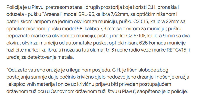 Montenegro-avmp/Pretresi-na-sjeveru-Crne-Gore-Policija-oduzela-oruzje-silikonske-maske-municiju..._1