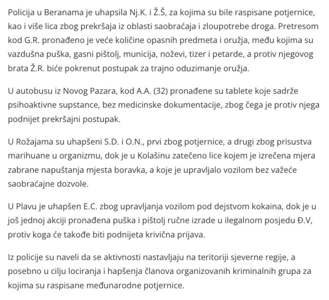 Montenegro-avmp/Pretresi-na-sjeveru-Crne-Gore_-Pronadeno-oruzje-i-droga-oduzeta-vozila-uha_2