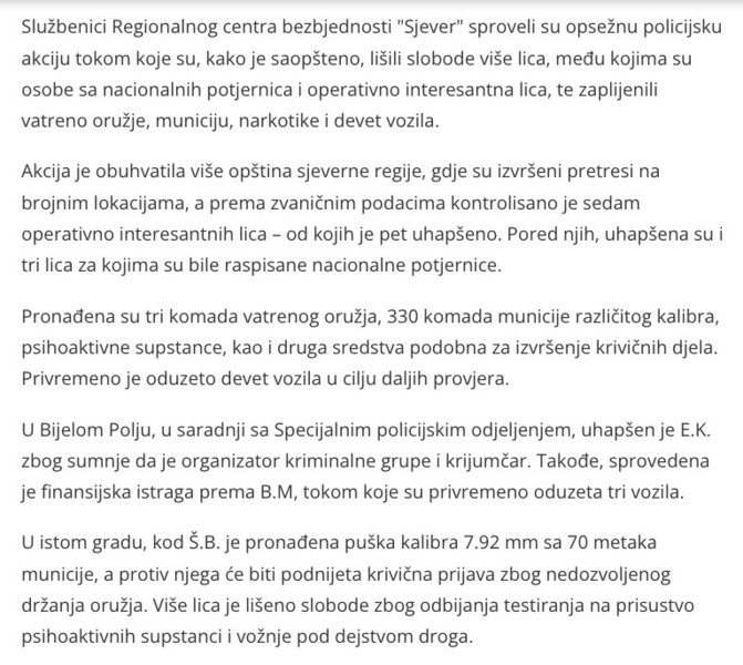 Montenegro-avmp/Pretresi-na-sjeveru-Crne-Gore_-Pronadeno-oruzje-i-droga-oduzeta-vozila-uha