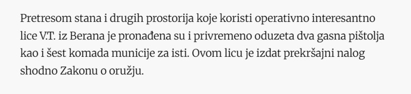Montenegro-avmp/Pretresi-na-sjeveru-OIL_-Uhapsen-Drazen-Durdevic-oduzeti-opijati-gasni-pis_2