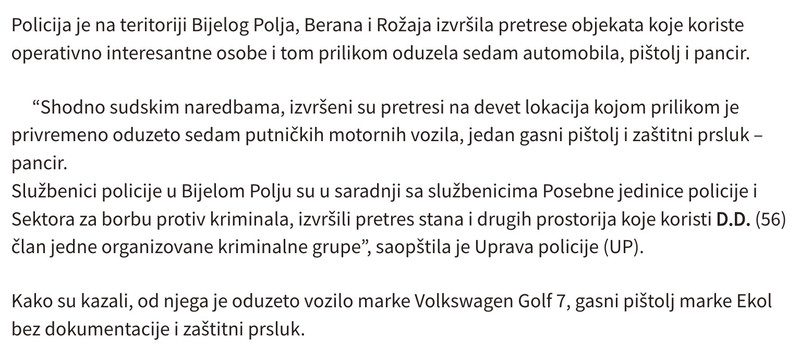 Montenegro-avmp/Pretresi-na-sjeveru_-Oduzeto-sedam-automobila-pistolj-i-pancir---CdM1