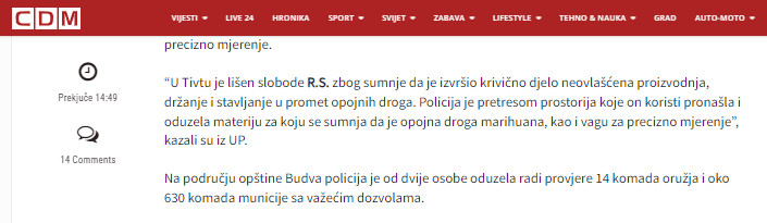 Montenegro-avmp/Pretresi-sirom-Crne-Gore_-Uhapsene-cetiri-osobe-oduzeto-oruzje-municija-ek_13