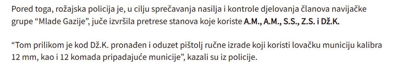 Montenegro-avmp/Pretresi-u-Andrijevici-i-Rozajama-Oduzeto-oruzje-municija-maceta_2