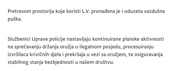 Montenegro-avmp/Pretresi-u-Podgorici--uhapsene-dvije-osobe_2