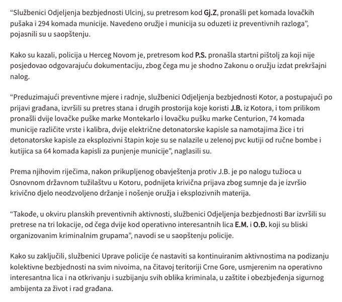Montenegro-avmp/Pretresima-na-11-lokacija-na-jugu-pronadena-marihuana-devet-komada-oruzja-_1