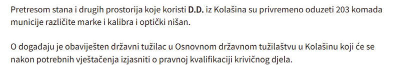Montenegro-avmp/Pretresima-na-tri-lokacije-pronadeno-i-oduzeto-osam-komada-oruzja-245-komada-municije-i-opticki-nisan_5