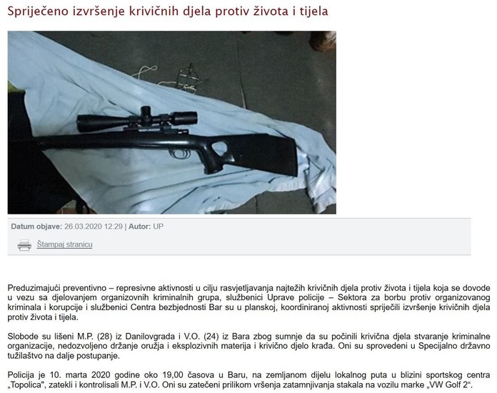 Montenegro-avmp/Prevention-criminal-gang