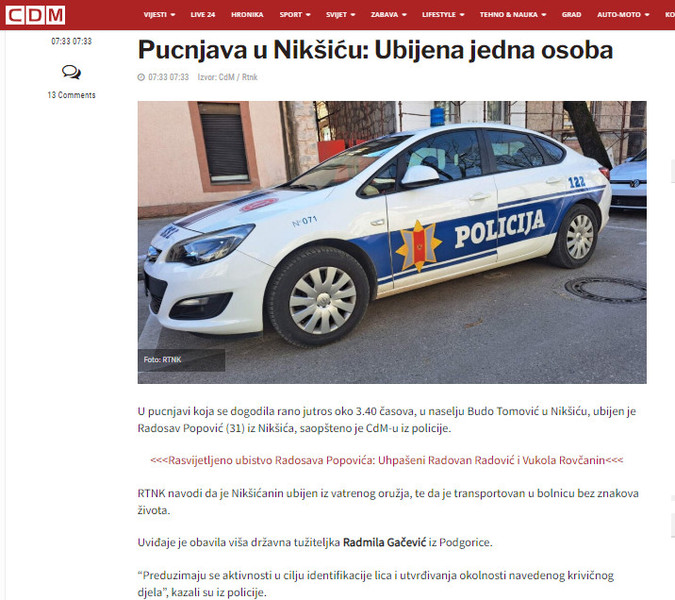 Montenegro-avmp/Pucnjava-u-Niksicu_-Ubijena-jedna-osoba---CdM