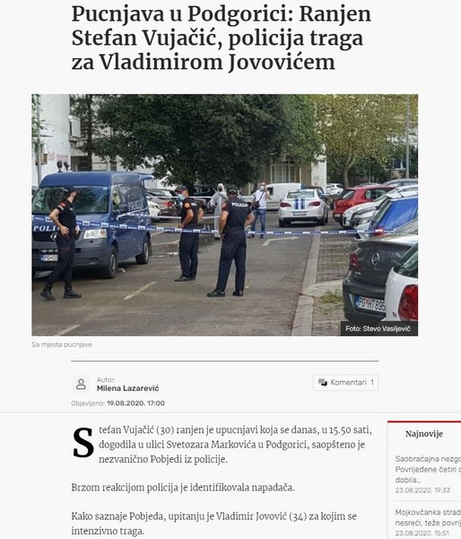 Montenegro-avmp/Pucnjava-u-Podgorici_-Ranjen-Stefan-Vujacic-policija-traga-za-Vladimirom-J