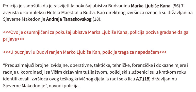 Montenegro-avmp/Rasvijetljen-pokusaj-ubistva-Marka-Ljubise-Kana-policija-traga-za-osamnaes_1