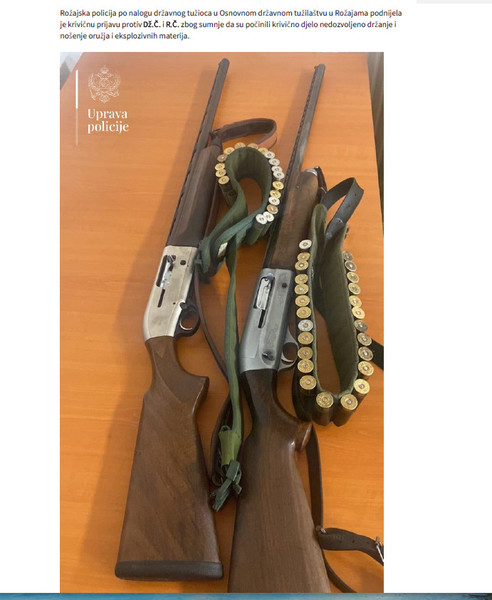 Montenegro-avmp/Rozaje_-Procesuirane-dvije-osobe-kod-kojih-su-pronadene-puske---CdM
