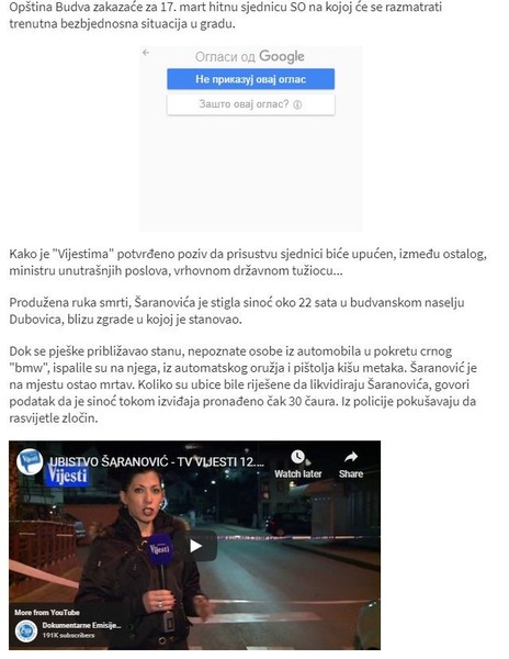 Montenegro-avmp/Saranovic-znao-da-mu-je-zivot-u-opasnosti_2
