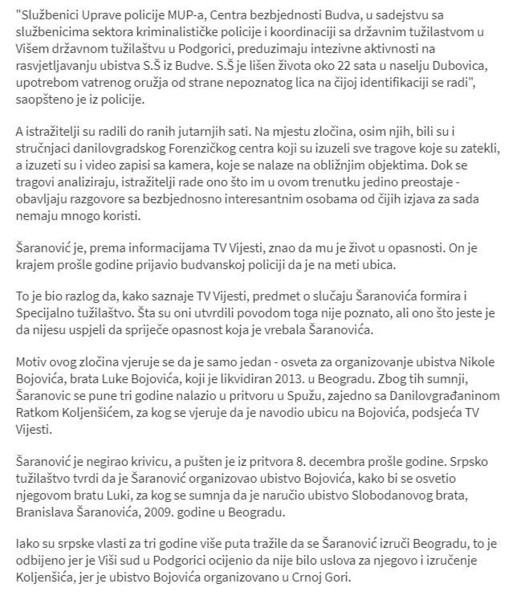 Montenegro-avmp/Saranovic-znao-da-mu-je-zivot-u-opasnosti_3