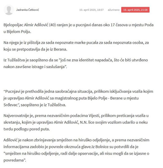 Montenegro-avmp/Shooting-injury-1