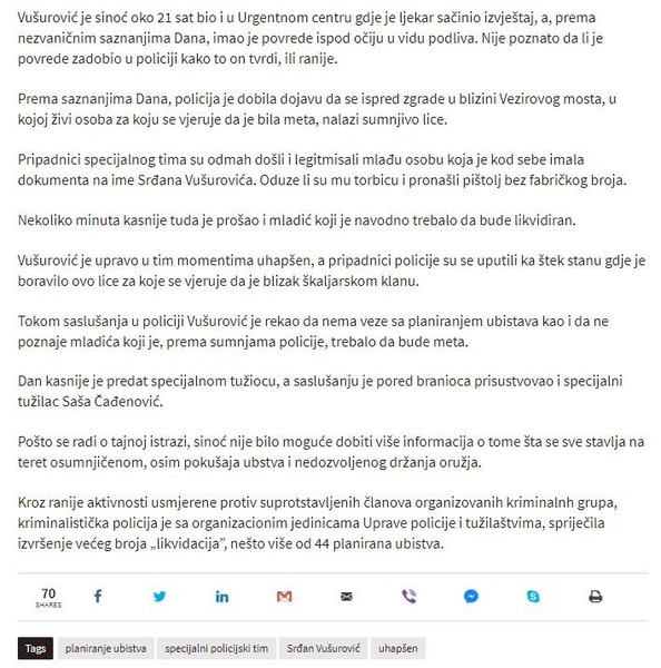 Montenegro-avmp/Sprijeceno-ubistvo-u-Podgorici-uhapsen-Beogradanin_2