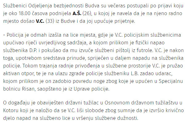 Montenegro-avmp/U-Budvi-povrijedjena-dva-policajca-tokom-radnog-zadatka-osumnjiceni-uhapse