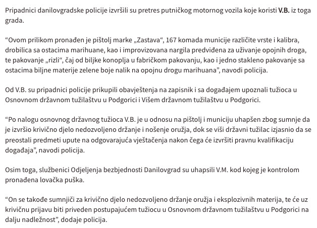 Montenegro-avmp/U-Danilovgradu-uhapsene-dvije-osobe-zbog-oruzja-i-marihuane---CdM1