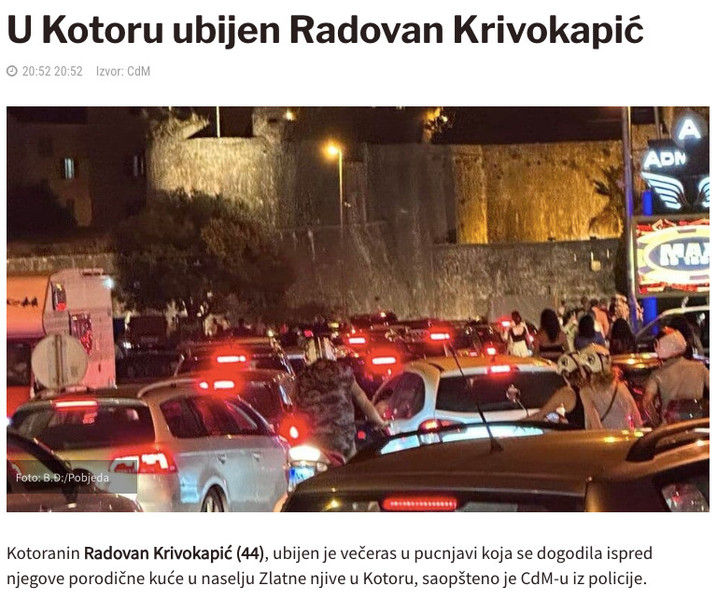 Montenegro-avmp/U-Kotoru-ubijen-Radovan-Krivokapic---CdM