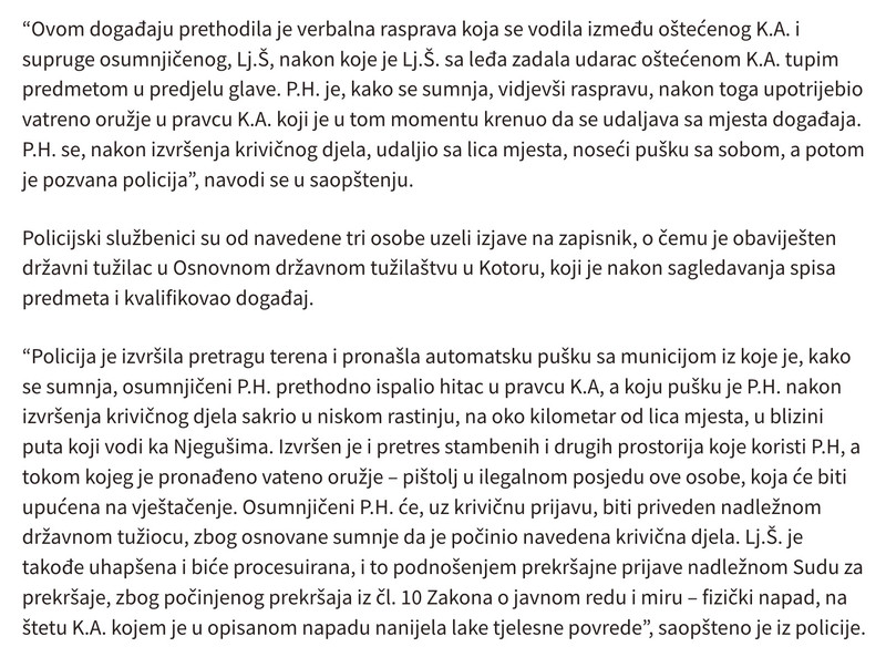 Montenegro-avmp/U-Kotoru-uhapsen-bracni-par_-Osumnjiceni-da-su-napali-sugradanina---svada-_2