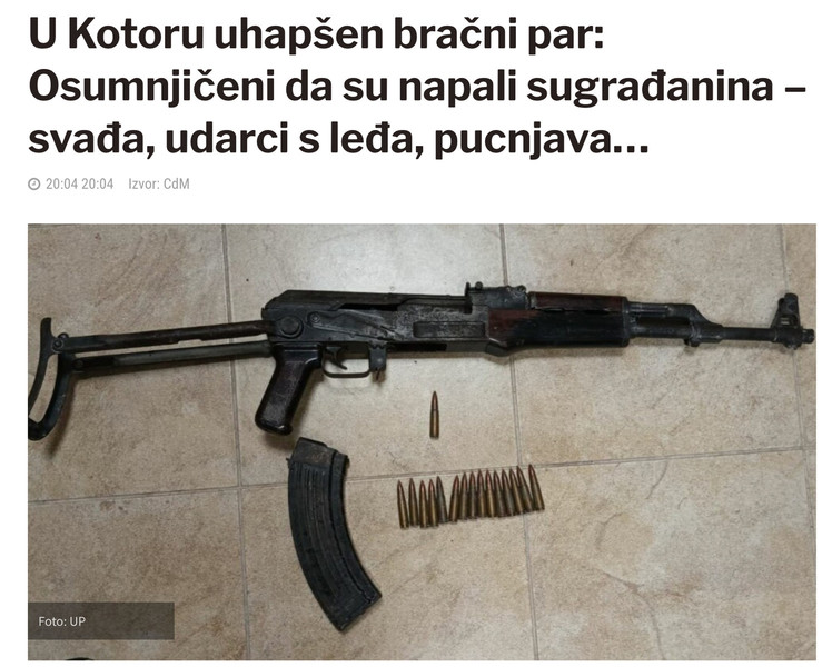Montenegro-avmp/U-Kotoru-uhapsen-bracni-par_-Osumnjiceni-da-su-napali-sugradanina---svada-